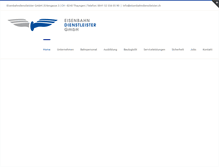 Tablet Screenshot of eisenbahndienstleister.ch